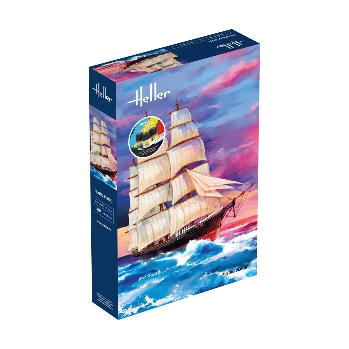STARTER KIT Flying Cloud, 1/200 - Heller 56830 STARTER KIT Flying Cloud, 1/200 - Heller 56830