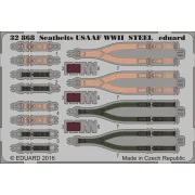 Seatbelts USAAF WWII STEEL, 1/32 - Eduard Accessories 32868