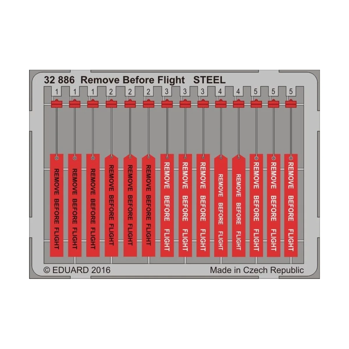 Remove Before Flight STEEL, 1/32 - Eduard Accessories 32886