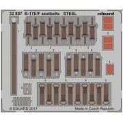 B-17E/F seatbelts STEEL for HKM - Eduard Accessories 32897