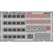 B-17E/F bomb rack for HKM, 1/32 - Eduard Accessories 32899 B-17E/F bomb rack for HKM, 1/32 - Eduard Accessories 32899