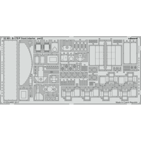 B-17E/F front interior for HKM - Eduard Accessories 32901