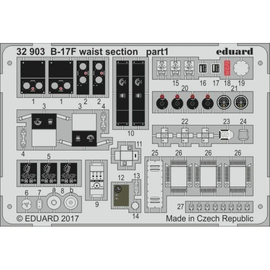 B-17F waist section for HKM - Eduard Accessories 32903
