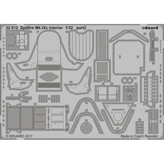 Spitfire Mk.IXc interior for Revell, 1/32 - Eduard Accessories 32912 Spitfire Mk.IXc interior for Revell, 1/32 - Eduard Accessories 32912