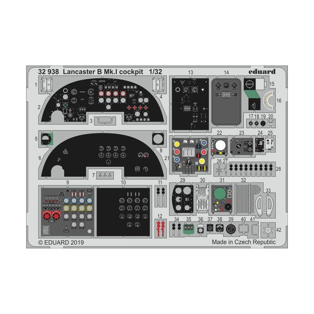 Lancaster B Mk.I cockpit for HKM - Eduard Accessories 32938