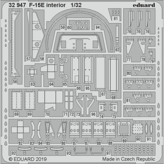 F-15E interior for Tamiya - Eduard Accessories 32947