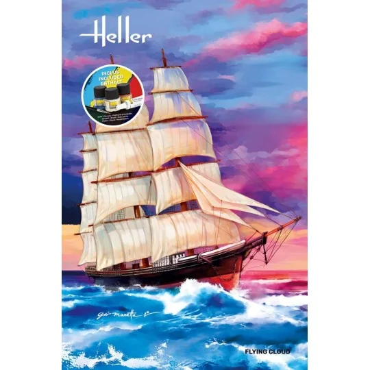 STARTER KIT Flying Cloud, 1/200 - Heller 56830 STARTER KIT Flying Cloud, 1/200 - Heller 56830