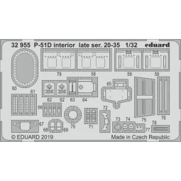 P-51D interior late ser. 20-35 f. Tamiya - Eduard Accessories 32955