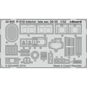 P-51D interior late ser. 20-35 f. Tamiya - Eduard Accessories 32955
