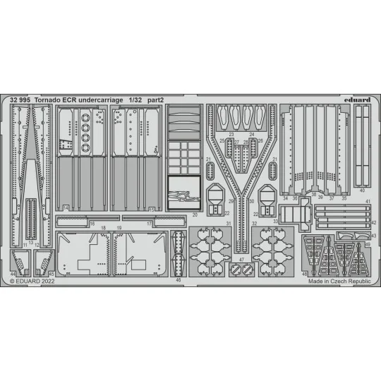 Tornado ECR undercarriage for ITALERI - Eduard Accessories 32995