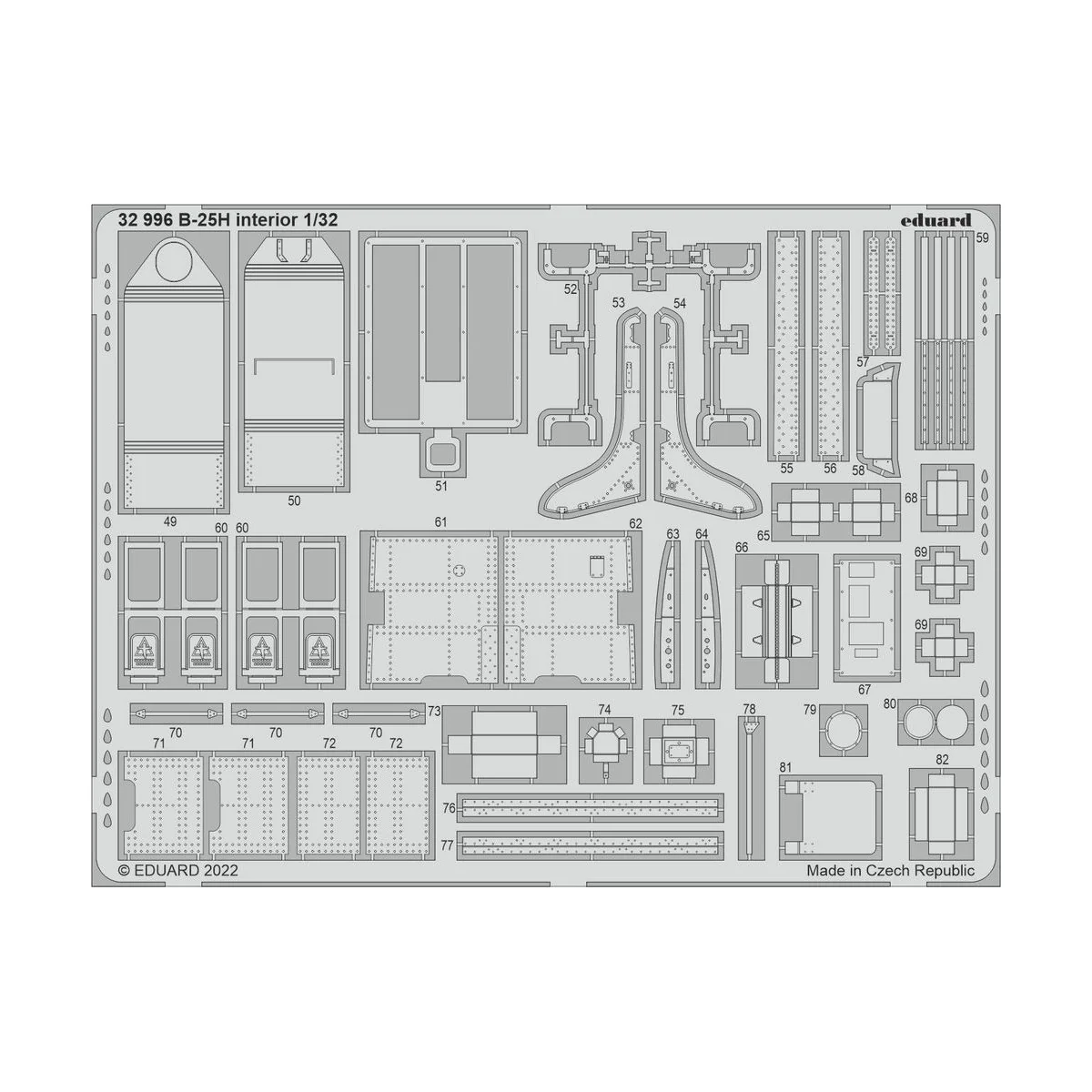 B-25H interior for HKM - Eduard Accessories 32996