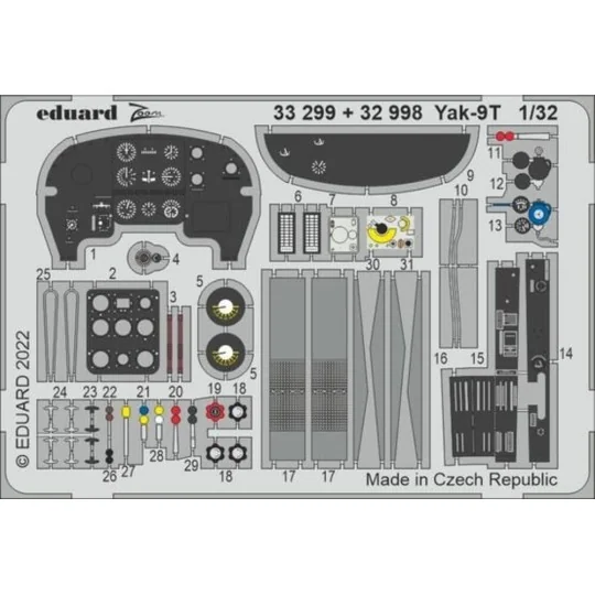 Yak-9T, 1/32 - Eduard Accessories 32998