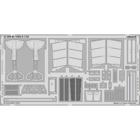 Bf 109G-6, 1/35 - Eduard Accessories 32999
