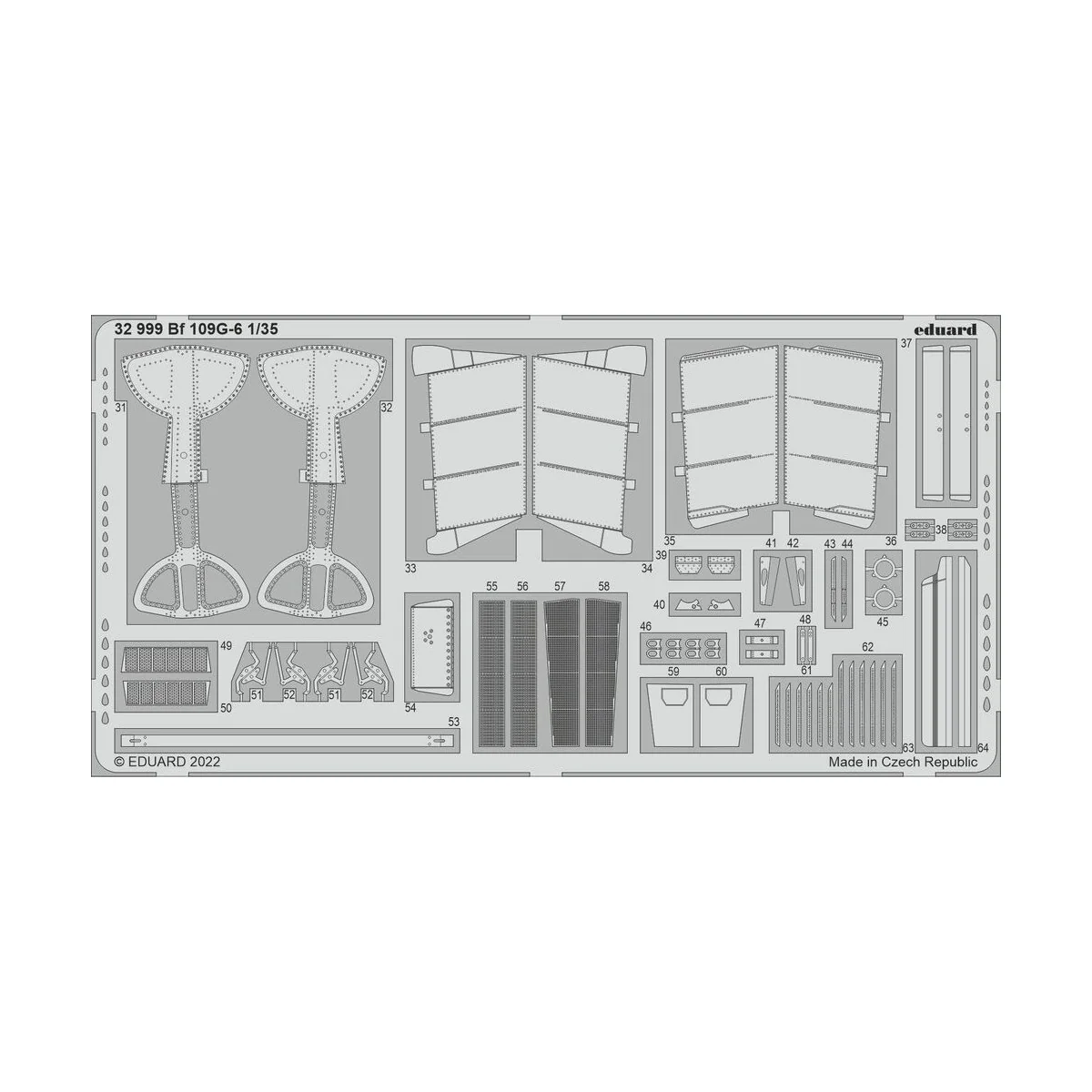 Bf 109G-6, 1/35 - Eduard Accessories 32999