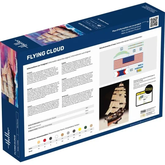 STARTER KIT Flying Cloud, 1/200 - Heller 56830 STARTER KIT Flying Cloud, 1/200 - Heller 56830
