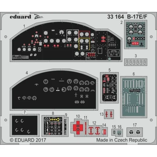 B-17E/F for HKM, 1/32 - Eduard Accessories 33164