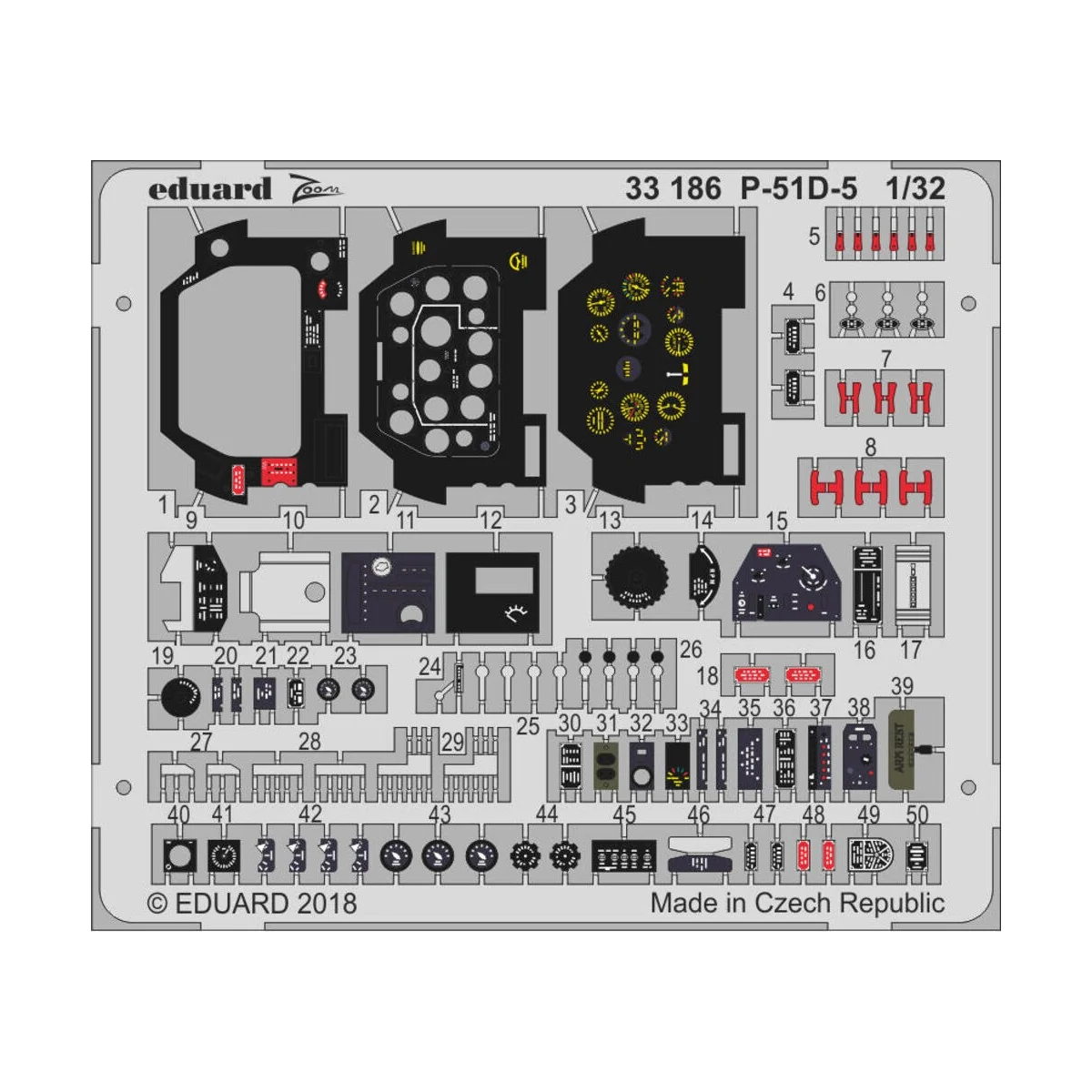 P-51D-5 for Revell - Eduard Accessories 33186