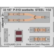 P-51D seatbelts STEEL for Revell - Eduard Accessories 33187