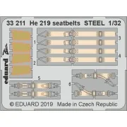 He 219 seatbelts STEEL for Revell, 1/32 - Eduard Accessories 33211 He 219 seatbelts STEEL for Revell, 1/32 - Eduard Accessories 33211