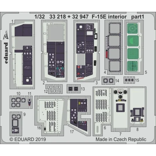 F-15E interior for Tamiya - Eduard Accessories 33218