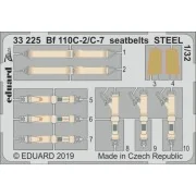 Bf 110C-2/C-7 seatbelts STEEL for Revell - Eduard Accessories 33225