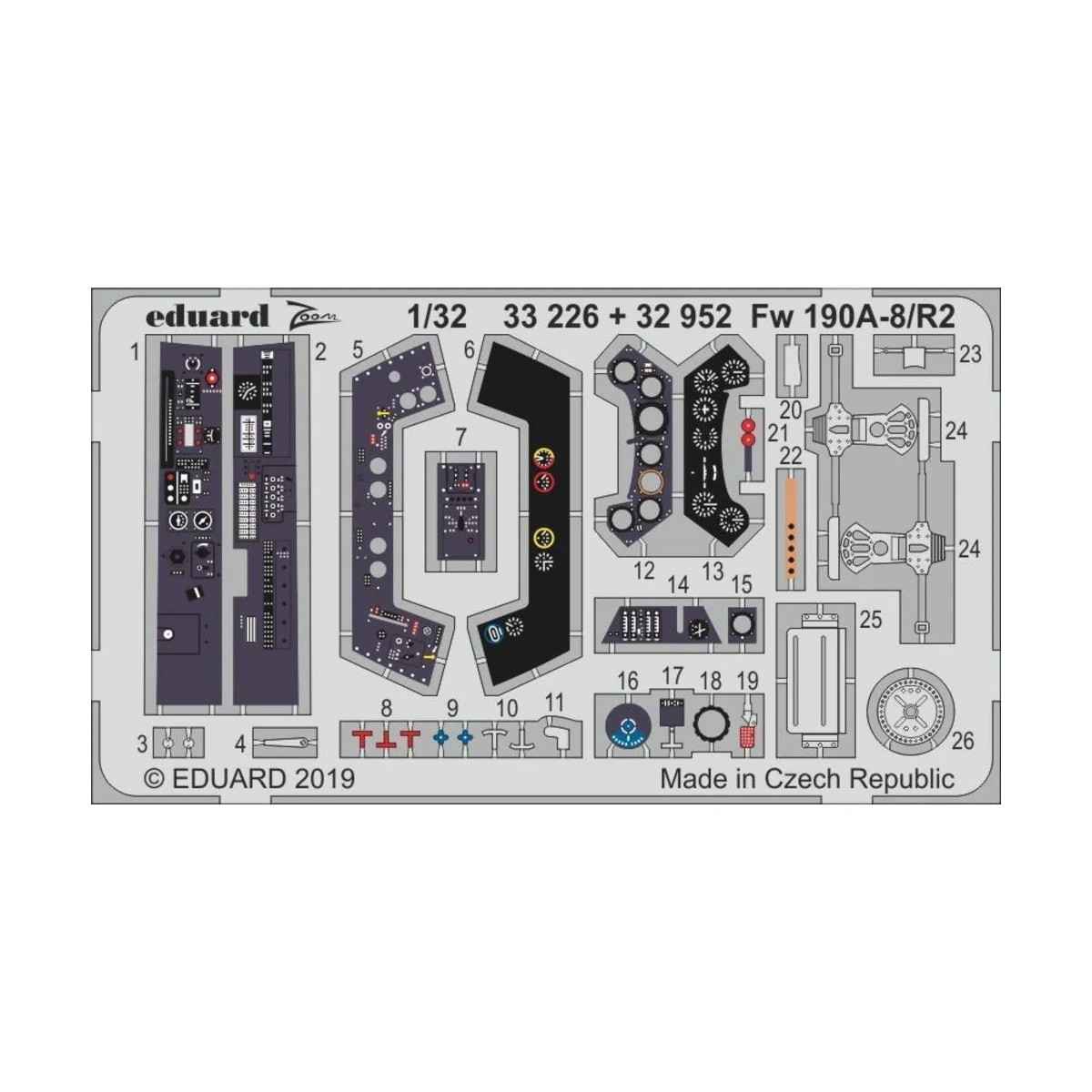 Fw 190A-8/R2 for Revell, 1/32 - Eduard Accessories 33226