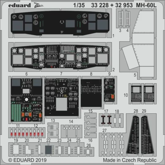 MH-60L for Kitty Hawk, 1/35 - Eduard Accessories 33228