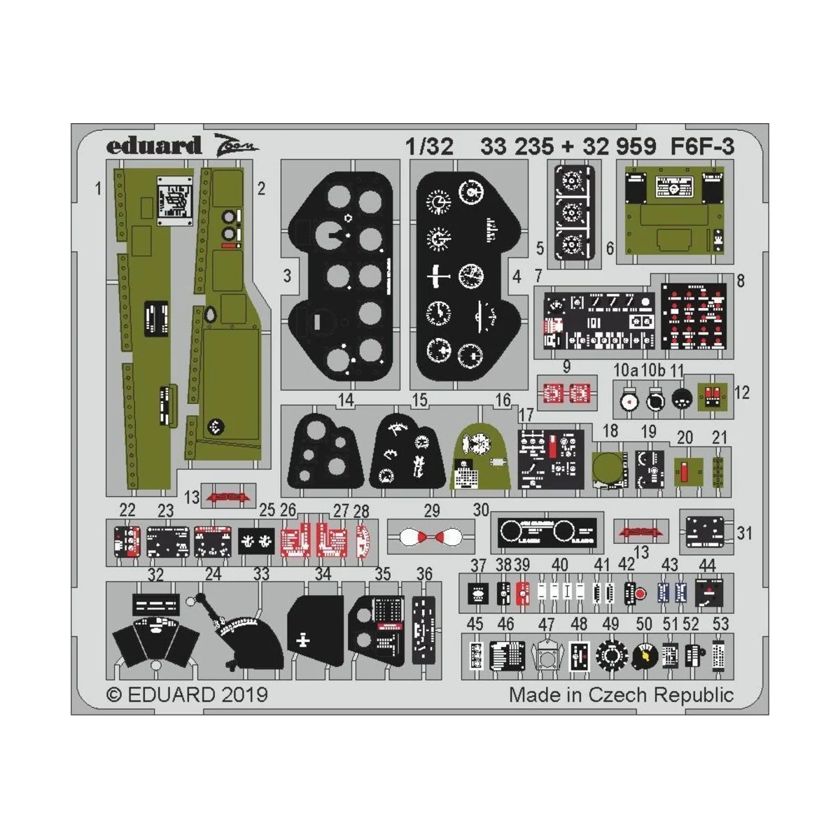 F6F-3 for Trumpeter, 1/32 - Eduard Accessories 33235