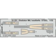 Gladiator Mk.I seatbelts STEEL for ICM, 1/32 - Eduard Accessories 3... Gladiator Mk.I seatbelts STEEL for ICM, 1/32 - Eduard Accessories 3...