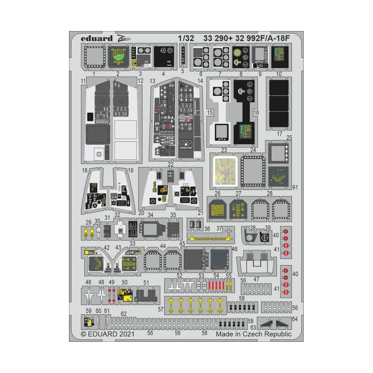 F/A-18F, for REVELL - Eduard Accessories 33290