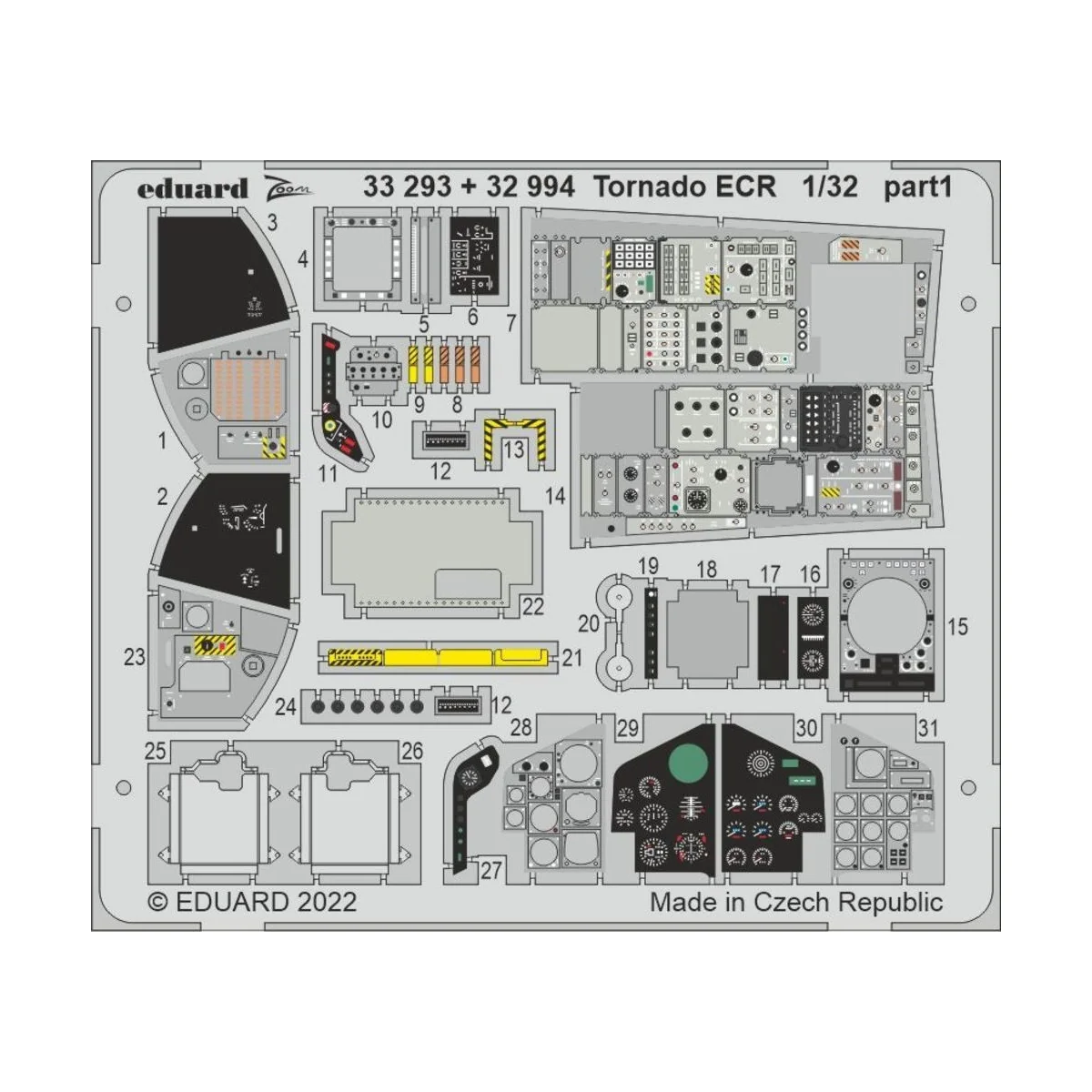 Tornado ECR for ITALERI - Eduard Accessories 33293