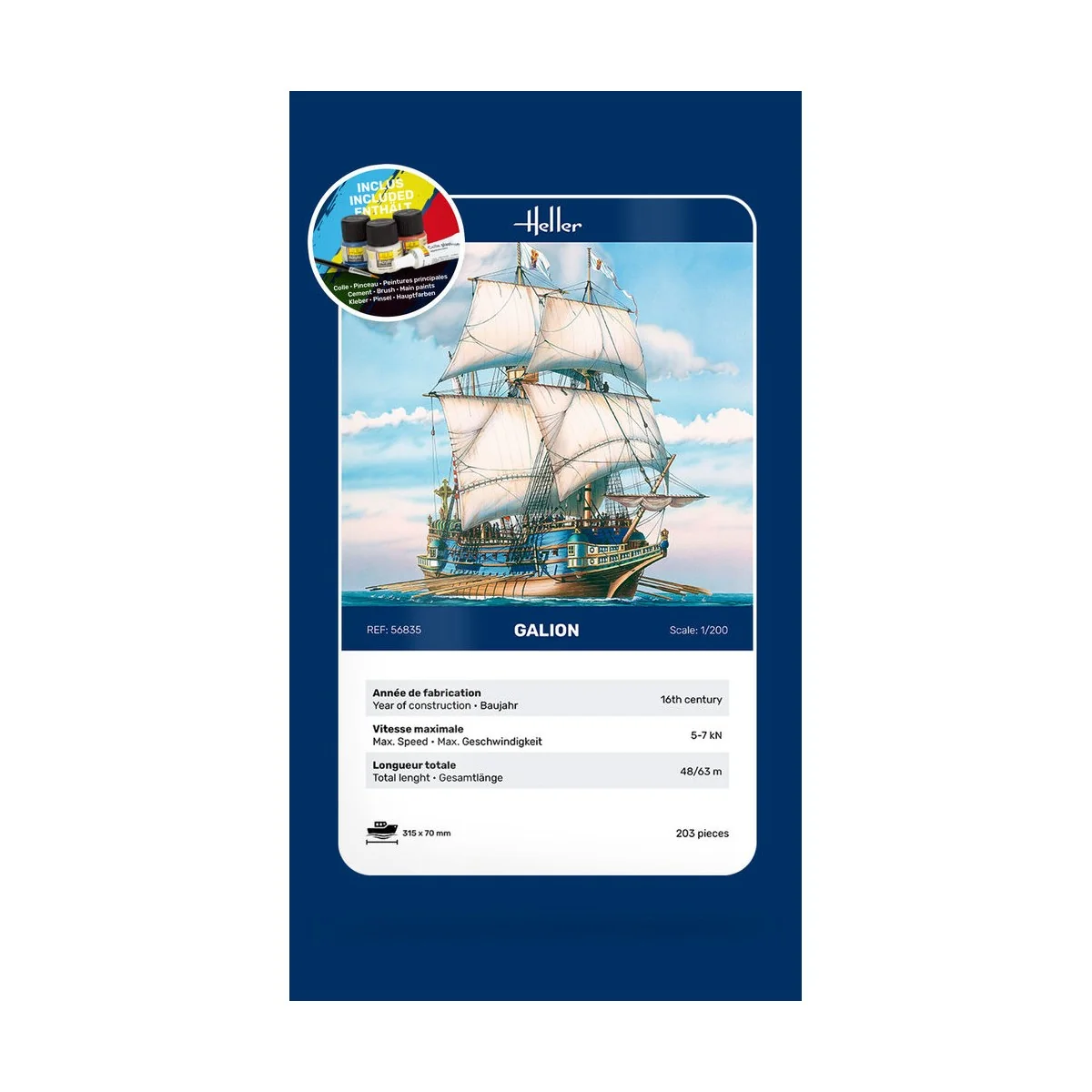 STARTER KIT Galion, 1/200 - Heller 56835 STARTER KIT Galion, 1/200 - Heller 56835