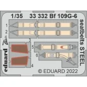 Bf 109G-6 seatbelts STEEL - Eduard Accessories 33332