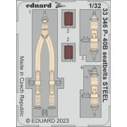 P-40B seatbelts STEEL 1/32 GREAT WALL HOBBY - Eduard Accessories 33346
