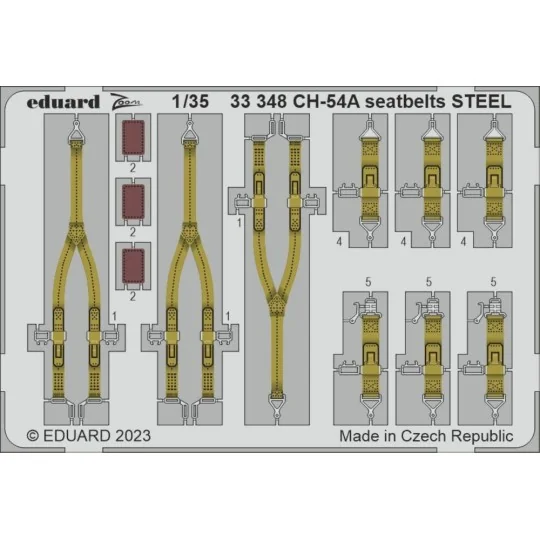 CH-54A seatbelts STEEL 1/35 ICM - Eduard Accessories 33348