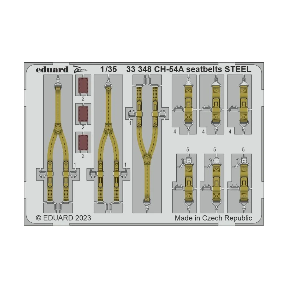 CH-54A seatbelts STEEL 1/35 ICM, 1/35 - Eduard Accessories 33348 CH-54A seatbelts STEEL 1/35 ICM, 1/35 - Eduard Accessories 33348