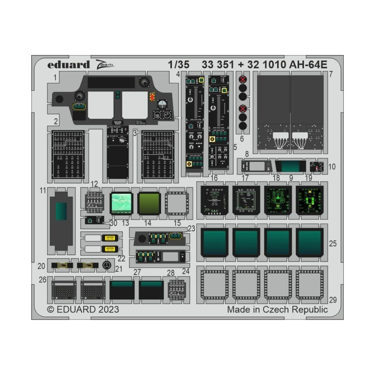 AH-64E 1/35 TAKOM - Eduard Accessories 33351