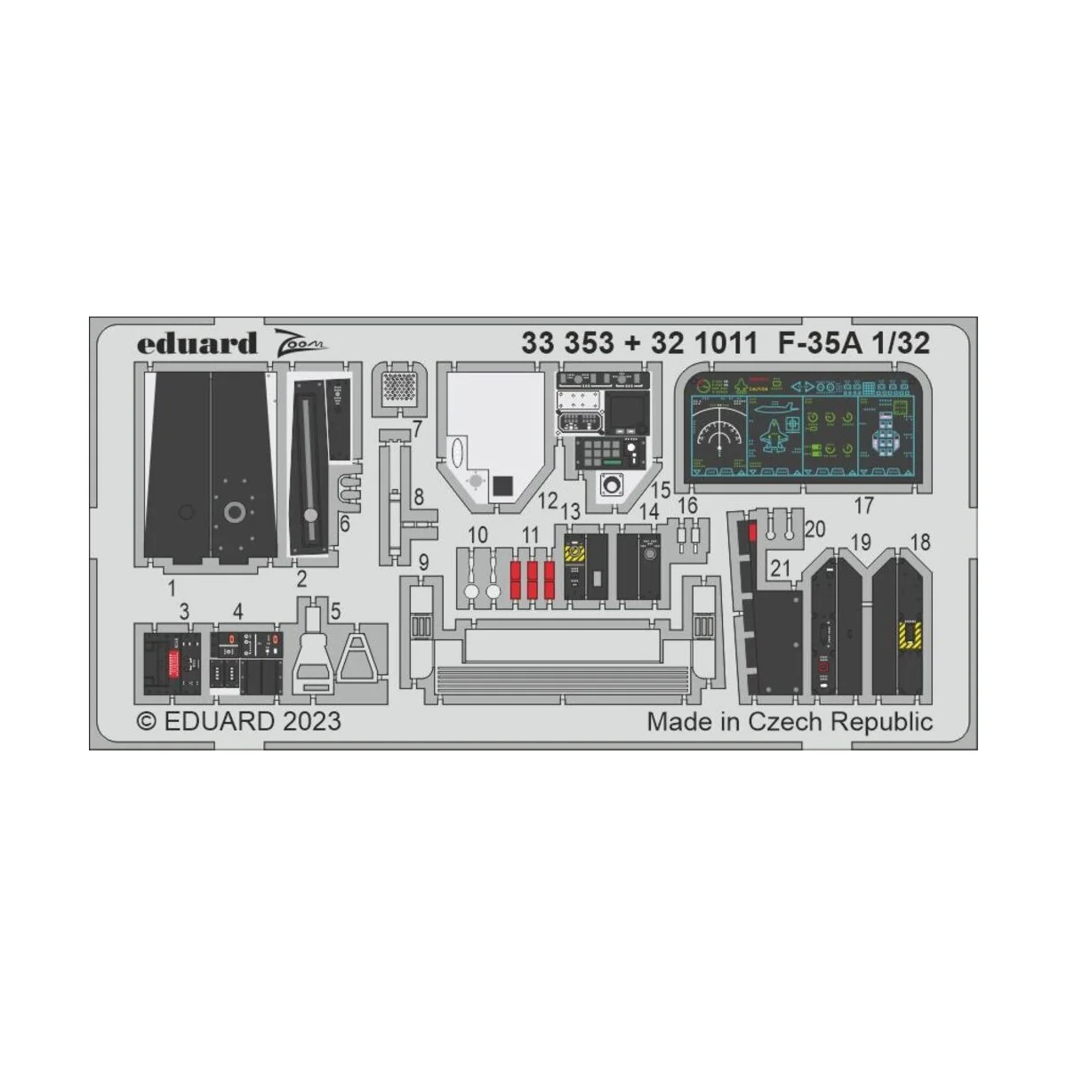 F-35A 1/32 TRUMPETER, 1/32 - Eduard Accessories 33353
