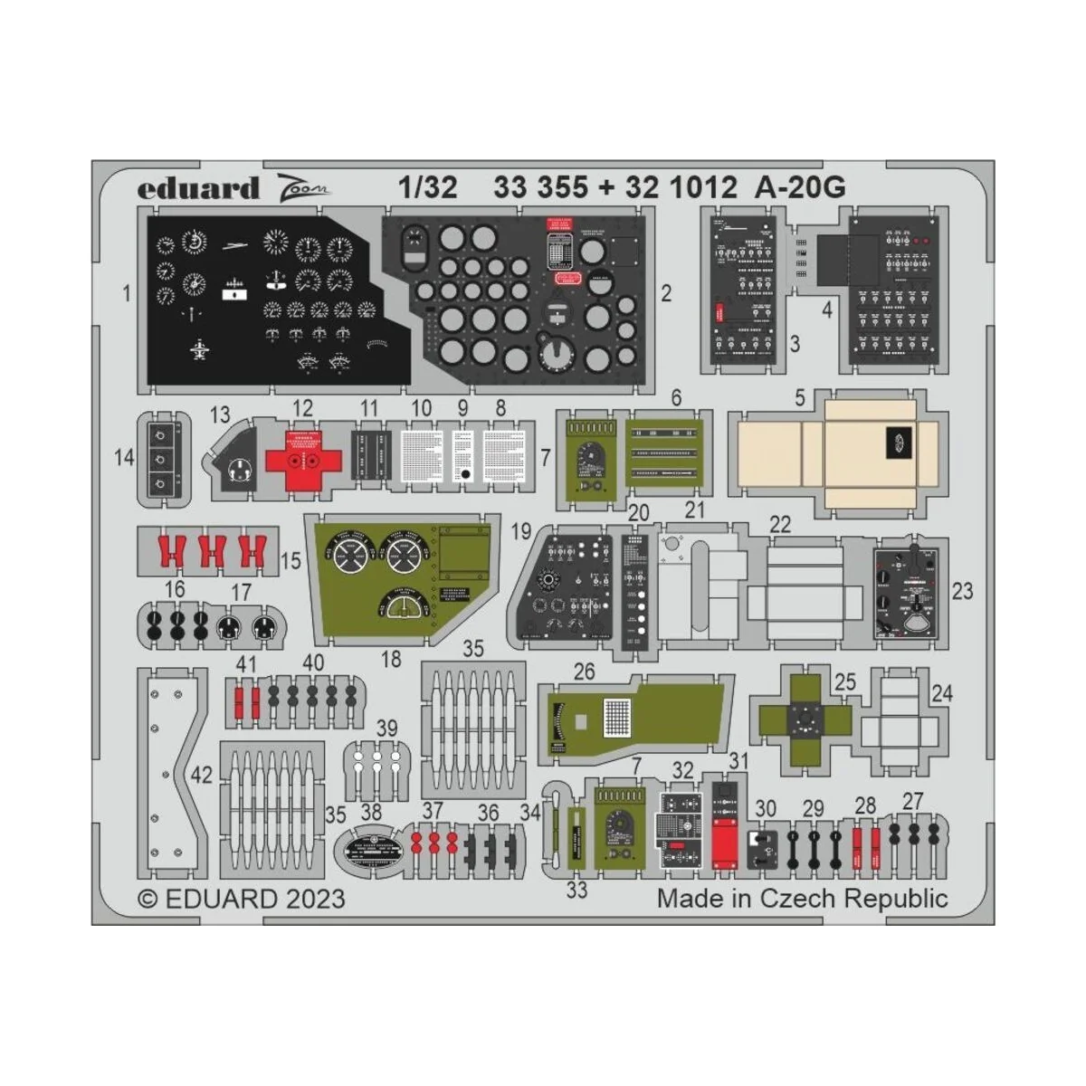 A-20G 1/32 HKM, 1/32 - Eduard Accessories 33355