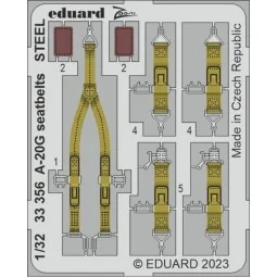 A-20G seatbelts STEEL 1/32 HKM - Eduard Accessories 33356
