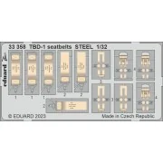 TBD-1 seatbelts STEEL 1/32 TRUMPETER - Eduard Accessories 33358