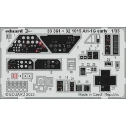 AH-1G early seatbelts STEEL 1/35 - Eduard Accessories 33362