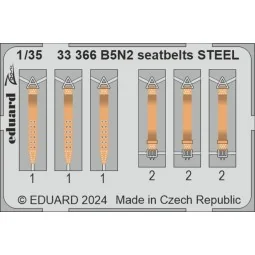 B5N2 seatbelts STEEL BORDER MODEL - Eduard Accessories 33366