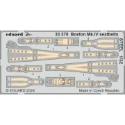 Boston Mk.IV seatbelts STEEL HKM, 1/32 - Eduard Accessories 33370