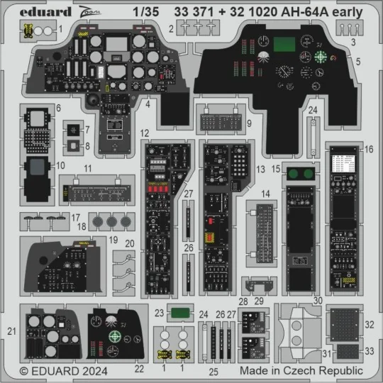 AH-64A early - Eduard Accessories 33371
