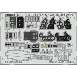 MC.205 Veltro ITALERI - Eduard Accessories 33373