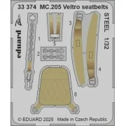 MC.205 Veltro seatbelts STEEL ITALERI - Eduard Accessories 33374