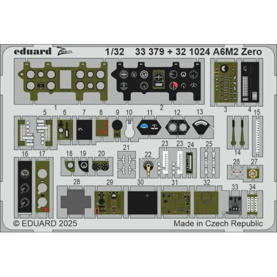 A6M2 Zero TAMIYA, 1/32 - Eduard Accessories 33379