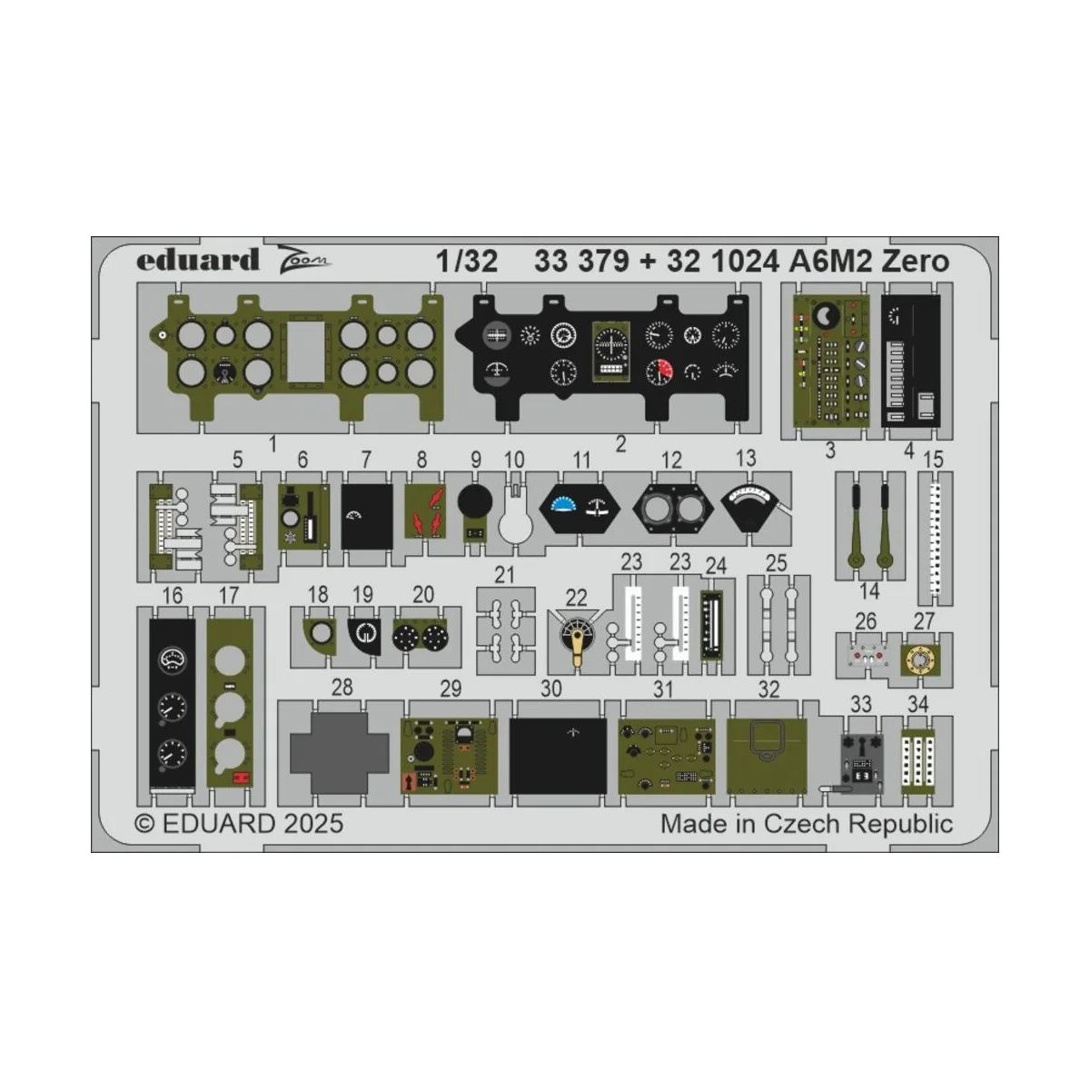 A6M2 Zero TAMIYA, 1/32 - Eduard Accessories 33379