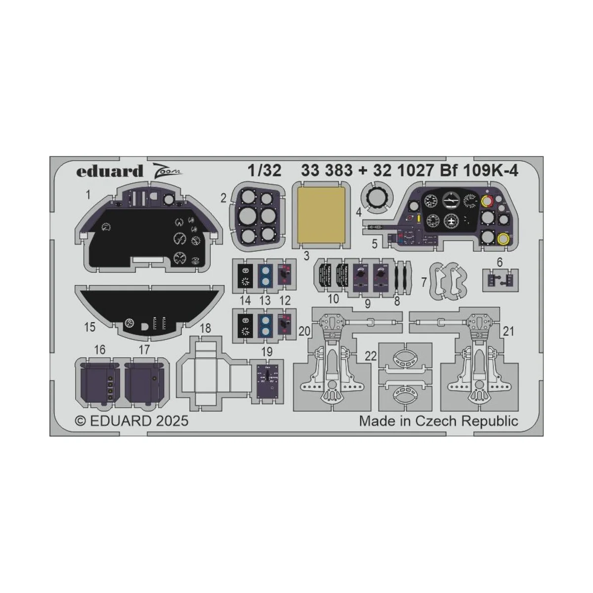 Bf 109K-4 1/32 for Kotare - Eduard Accessories 33383